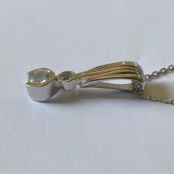 💎Real topaz stone 925 silver trending necklace - Picture 2 of 8